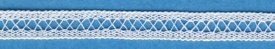 6mm Belgian lace tape white