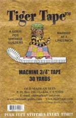 Tiger Tape Quilter's Stitching Guide Tape 12 Marks Per Inch 30 Yards
